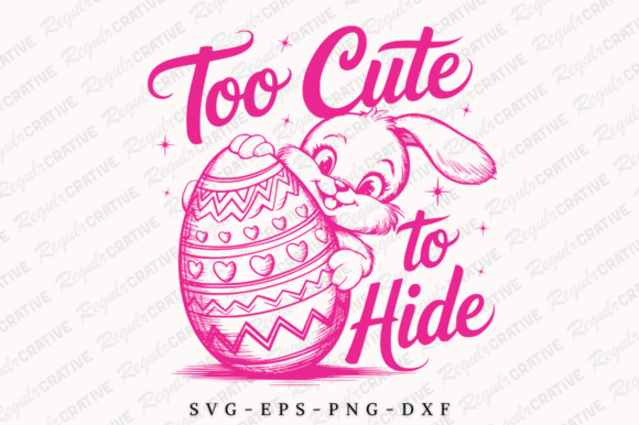 Cute Easter Bunny SVG for Graphics and Crafts