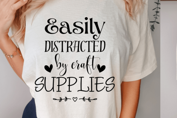 Easily Distracted by Craft Supplies SVG