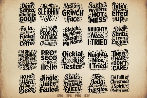 Fun Christmas SVG Bundle for Crafts and Graphics