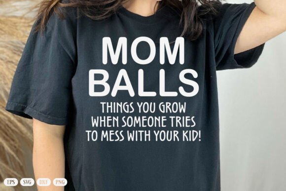 Graphic Asset for Mom Life: Mom Balls Svg