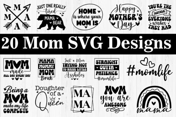 Mom Svg Bundle for Embroidery Projects