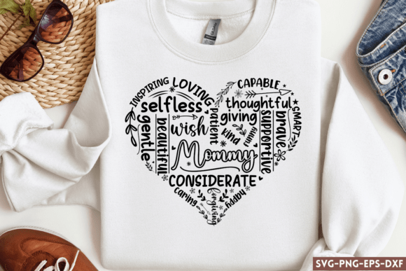 Mother's Day Heart SVG 4 - A Graphic Design Asset for Crafts