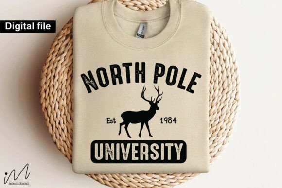North Pole University SVG for Crafts and Graphics