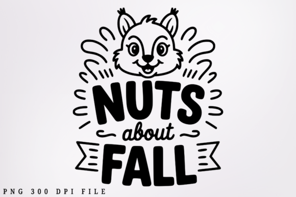 Nuts About Fall Graphics for Crafts