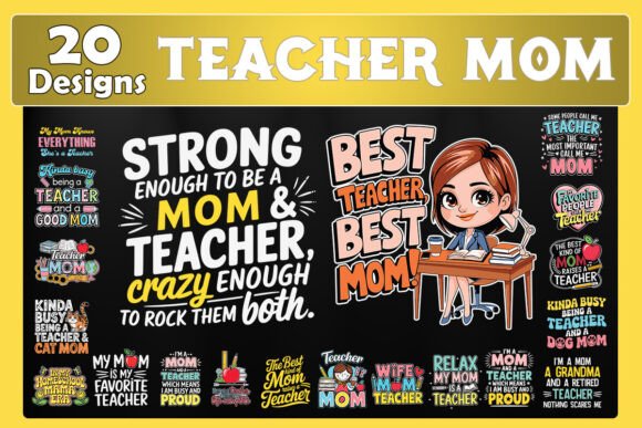Teacher Mom SVG Bundle