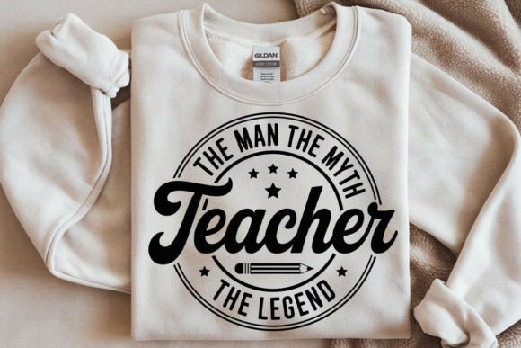 Teacher the Man the Myth the Legend SVG for Branding and Crafts