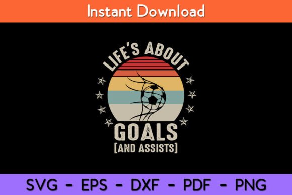 Vintage Retro Life’s About Goals and Graphics for Crafts
